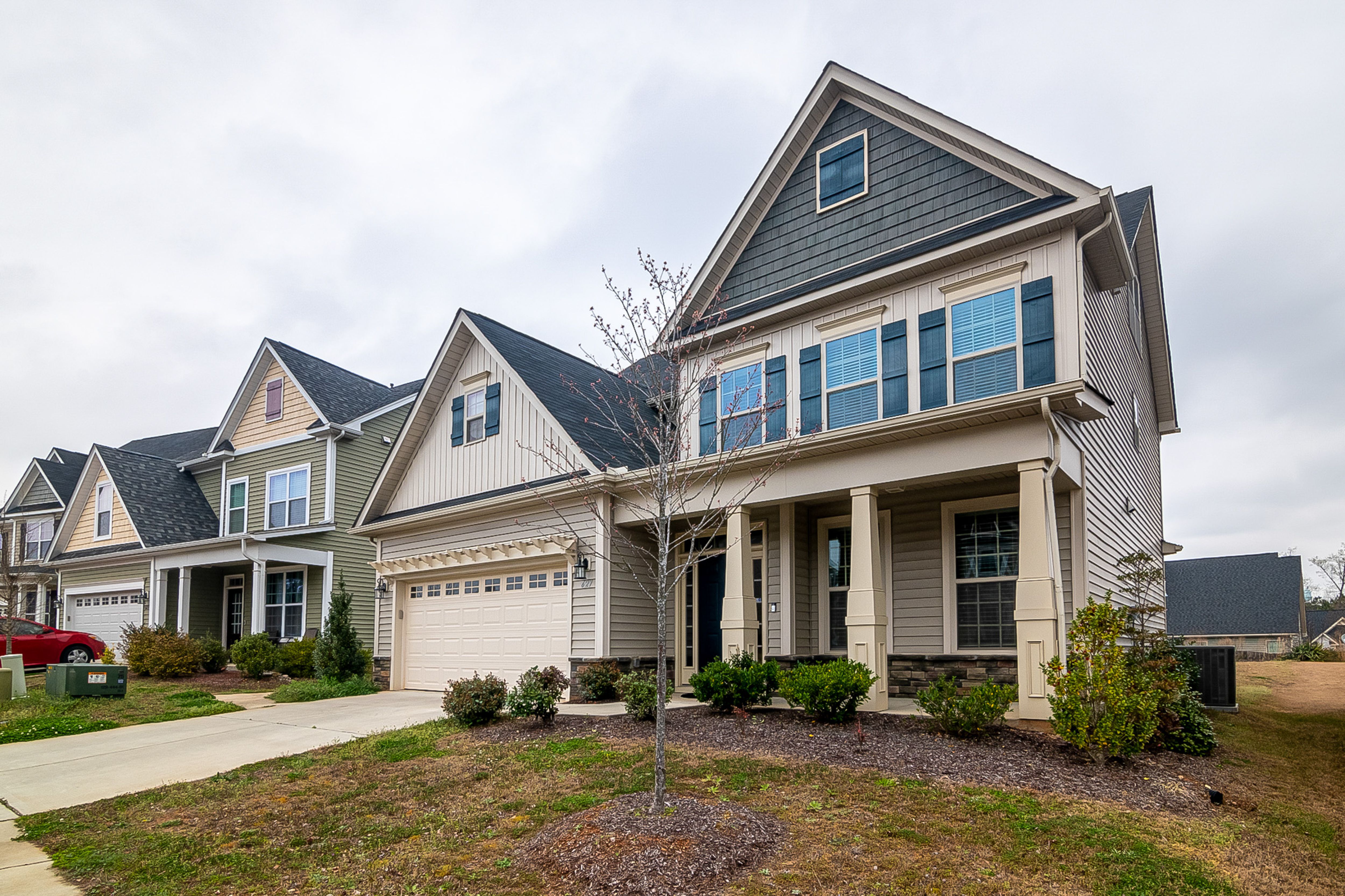 Beautiful custom home exterior